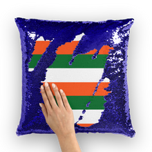 Load image into Gallery viewer, Irish flag Stripes Sequin Cushion Cover