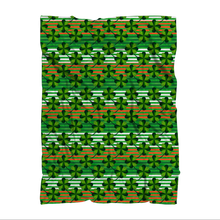 Load image into Gallery viewer, St.Patrick's Clovers with stripes Premium Sublimation Adult Blanket