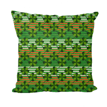Load image into Gallery viewer, St.Patrick's Clovers with stripes Throw Pillows