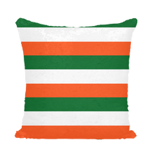 Load image into Gallery viewer, Irish flag Stripes Sequin Cushion Cover