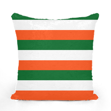 Load image into Gallery viewer, Irish flag Stripes Sequin Cushion Cover
