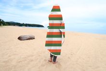 Load image into Gallery viewer, Irish flag Stripes Premium Adult Hooded Blanket
