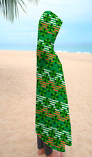 Load image into Gallery viewer, St.Patrick's Clovers with stripes Classic Adult Hooded Blanket
